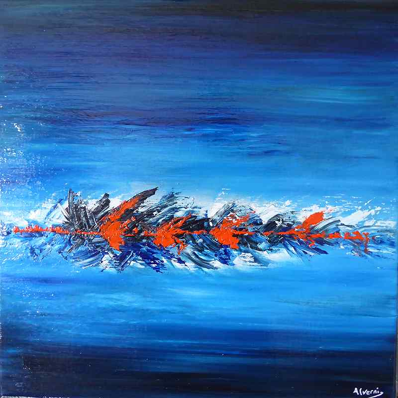 Tableau acrylique par Gérard ALVERNI intitulé: voice of the sea